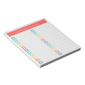 To-Doリスト – モダンカラフルデザイン ノートパッド (アングル)