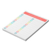 To-Doリスト – モダンカラフルデザイン ノートパッド (回転)