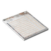 To Doリスト – 茶色 ノートパッド (アングル)