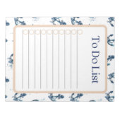 To Do航海のリスト ノートパッド (正面)