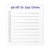 「To Do」メモ帳 ノートパッド (正面)