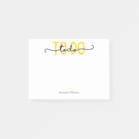 TO DO – 黄色 ポストイット (正面)
