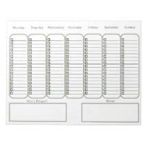 To Do Checklist And Planner For Organising Notes