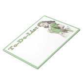 To-Do-Listメモ帳とヴィンテージ家事 ノートパッド (アングル)