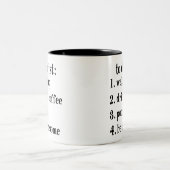 To Do List：ウェイクアップドリンクコーヒーウンチBe 素晴らし ツートーンマグカップ (中央)
