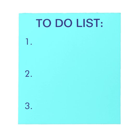 TO DO LIST （ライトブルー）ノートパッド ノートパッド (正面)