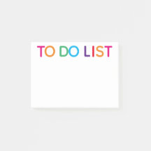 To Do List 明るいカラフル 4 x 3
