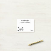 To Do List - 食べ物を与え Cat First怒 - おもしろい Post-Its ポストイット (デスク上)