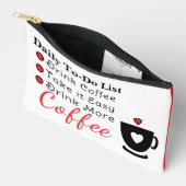To-do list coffee lovers white red アクセサリーポーチ (見開き)