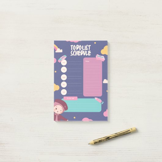 To do list note pad ポストイット (デスク上)