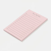 To Do List Post-パーソナライズされたit® Notes Pink ポストイット (アングル)