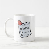 To-Do List: Survive Mug コーヒーマグカップ (左)