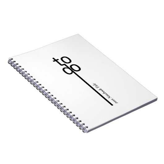 To Do Personalized Spiral Photo Notebook ノートブック (右側)