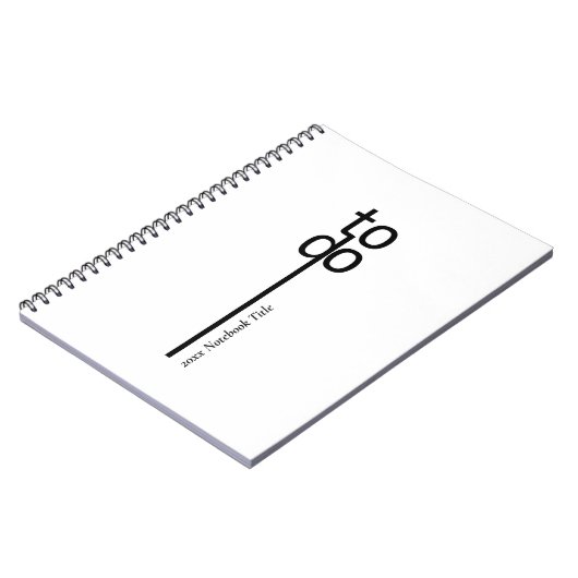 To Do Personalized Spiral Photo Notebook ノートブック (左側)