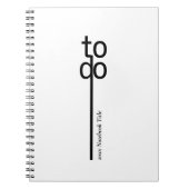 To Do Personalized Spiral Photo Notebook ノートブック (正面)