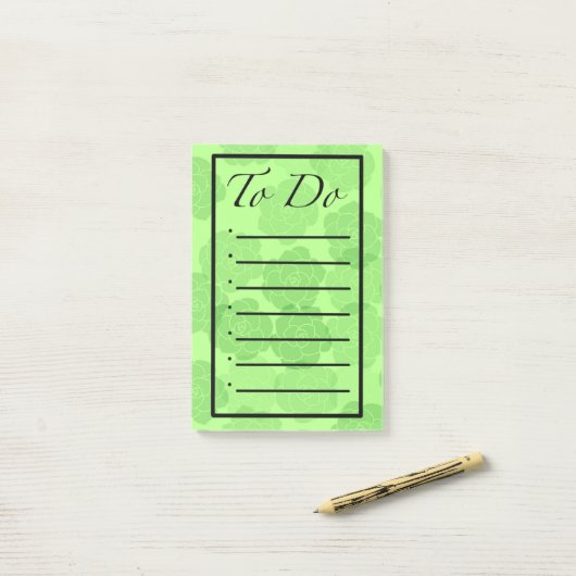 To Do Rounded Succulents  ポストイット (デスク上)