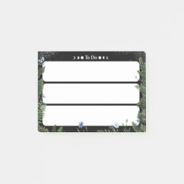 “To-Do” Sticky Note – Dark Whimsical Floral Design ポストイット