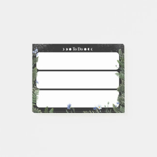 “To-Do” Sticky Note – Dark Whimsical Floral Design ポストイット