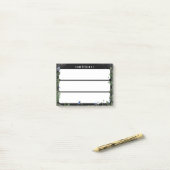 “To-Do” Sticky Note – Dark Whimsical Floral Design ポストイット (デスク上)