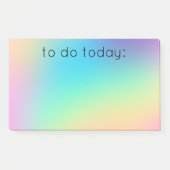 「To Do Today」ソフト角柱状レインボーグラデーション ポストイット (正面)
