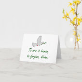 To Err Is Human - Forgiveness引用文 カード (黄色い花)