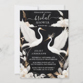 To Feather Asian Sky Cloud Craneおもしろいブライダルシャワー 招待状 (正面)