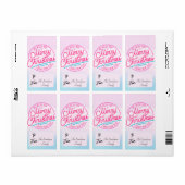 To/From Labelクリスマスピンクのメリークリスマスをお願い ラベル (フルシート)