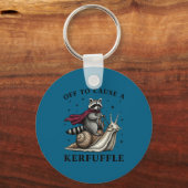 To Funny Off Cause Kerfuffle Raccoon Meme キーホルダー (正面)