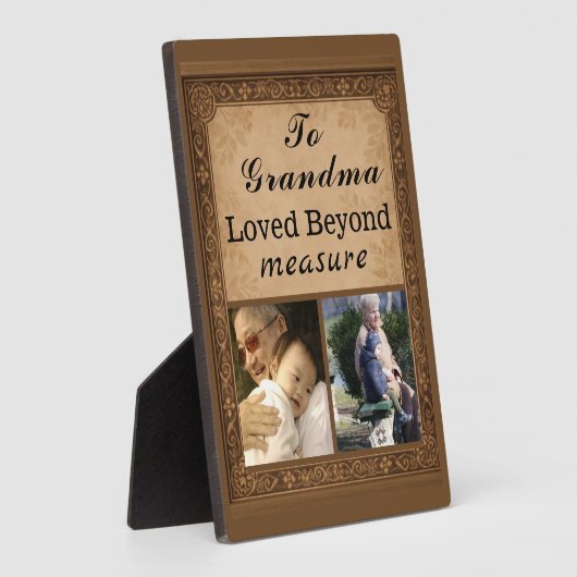 To Grandma – Loved Beyond Measure Plaque フォトプラーク (側面)