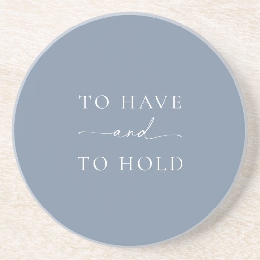 “To Have and To Hold” Wedding コースター (正面)