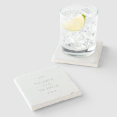 “To Have and To Hold” Wedding  ストーンコースター (横)