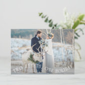 To Hearts One Holiday Newlywed Photo シーズンカード (スタンド正面)