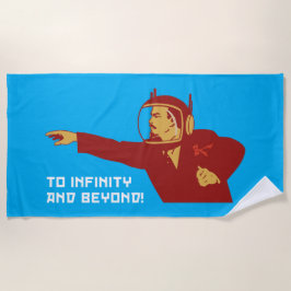 To infinity and bey ビーチタオル