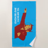 To infinity and bey ビーチタオル (正面)