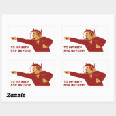 To infinity and bey 長方形シール (シート)