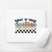 To Learn Groovy Retro Teacher Life First Day Of Sc マウスパッド (マウス)