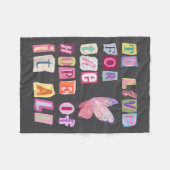 To Live For The Hope Of It Music  フリースブランケット (正面(横))