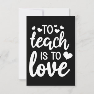 To Love 教え Valentine Day Gift先生 サンキューカード