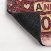 To Love and Be Loved Inspirational Mouse Pad マウスパッド (コーナー)