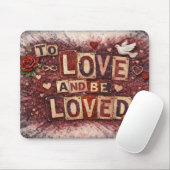 To Love and Be Loved Inspirational Mouse Pad マウスパッド (マウス)