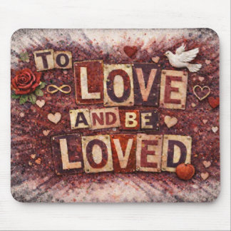 To Love and Be Loved Inspirational Mouse Pad マウスパッド