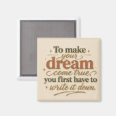 To Make Your Dream Come True マグネット (正面/裏面)