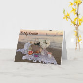 **TO MY BEAUTIFUL COUSIN** A ROSE CARD カード (黄色い花)