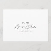To My Best Man Wedding Card 招待状 (正面)