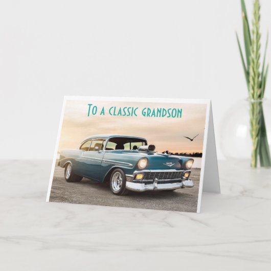 TO MY "CLASSIC GRANDSON" ENJOY YOUR BIRTHDAY  カード (正面)