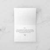 To My Cousin on My Wedding Day Elegant Script サンキューカード (内部)