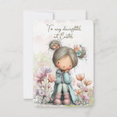 To my daughter at Easter ノートカード (正面)