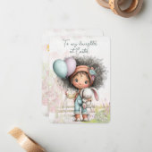 To my daughter at Easter ノートカード (正面/裏面インサイチュ)