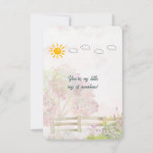 To my daughter at Easter ノートカード (裏面)