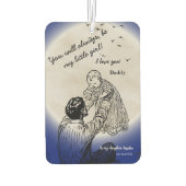 To My Daughter from Daddy Emotional Moon Design カーエアーフレッシュナー (裏面)